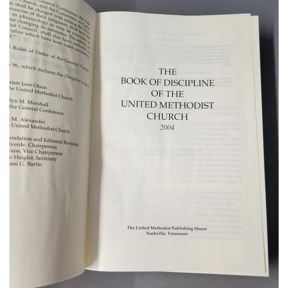 Vintage 2004 Book of Discipline United Methodist Church Hardcover Religious Law - Picture 2 of 15